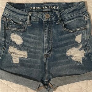 American Eagle Outfitters High Waist Denim Shorts